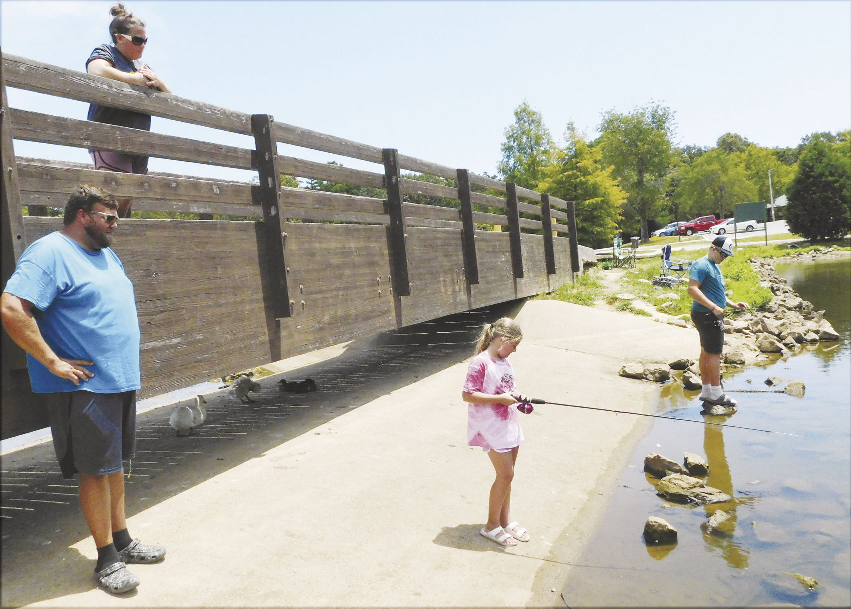 Family fishing